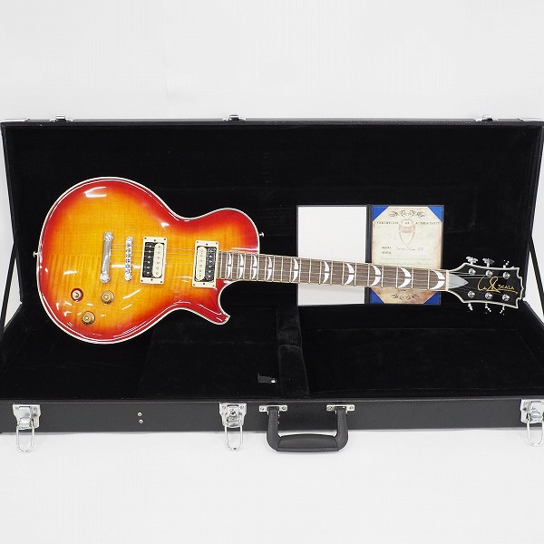 実際に弊社で買取させて頂いた★Leo Scala Guitars/レオ・スカラ Deran Deluxe KSE エレキギター ハードケース付