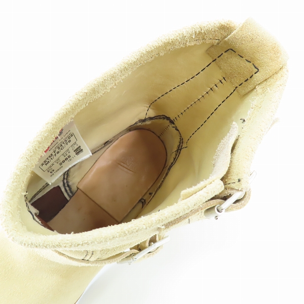 実際に弊社で買取させて頂いたRED WING/レッドウィング ショートエンジニアブーツ 2965/9.5Dの画像 4枚目