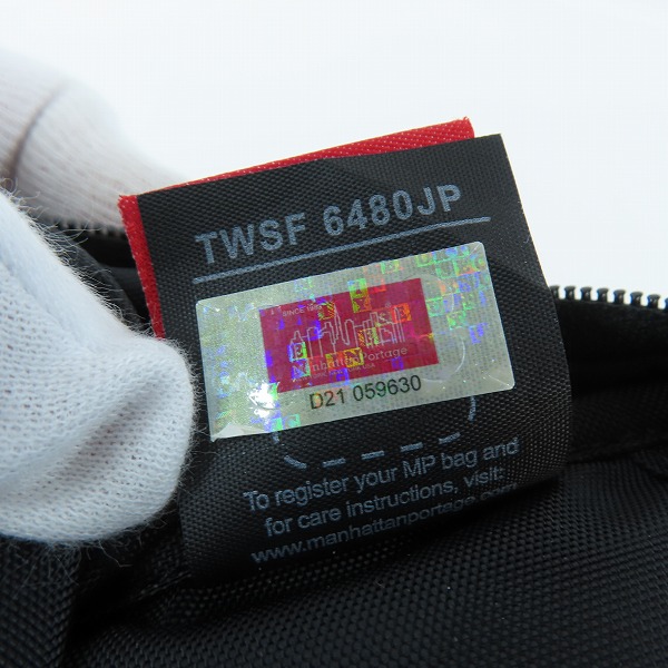 実際に弊社で買取させて頂いたManhattan Portage BLACK LABEL/マンハッタンポーテージ ブラックレーベル ボディバッグ スリングバッグ TWSF 6480JPの画像 5枚目