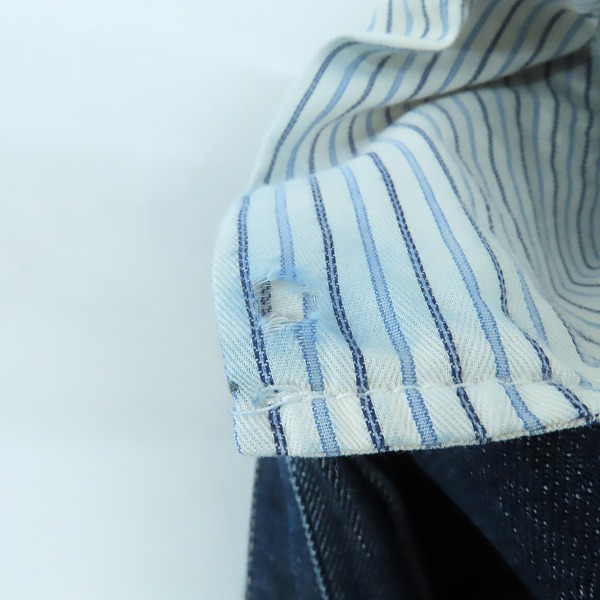 実際に弊社で買取させて頂いた【難有り】JUNYA WATANABE COMME des GARCONS MAN/ジュンヤワタナベ コムデギャルソンマン パッチワーク 切替デニムパンツ Sの画像 7枚目