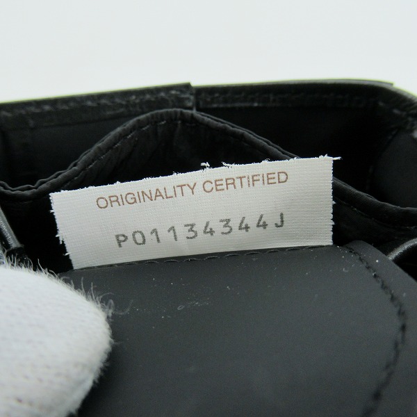 実際に弊社で買取させて頂いたBOTTEGA VENETA/ボッテガヴェネタ クロスボディバッグ/ショルダーバッグ ブラック 667048 VCQ72の画像 6枚目