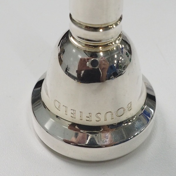 実際に弊社で買取させて頂いたGRIEGO/グレイゴ BOUSFIELD O4/イアン・バウスフィールド IB-04 太管 トロンボーン用マウスピース シルバーの画像 3枚目