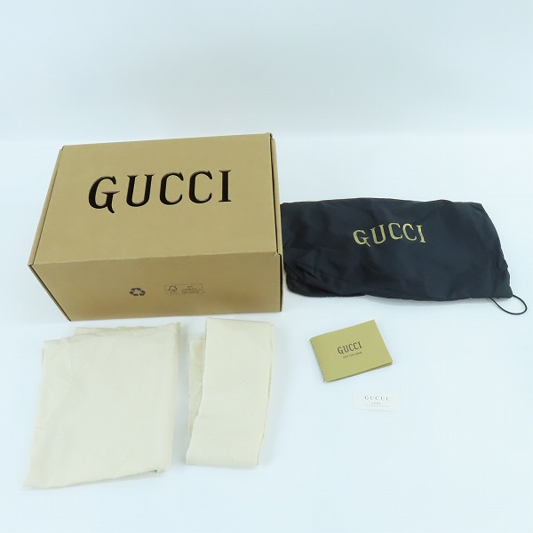 実際に弊社で買取させて頂いたGUCCI/グッチ オフザグリッド ナイロン×レザー バックパック/リュック 658631の画像 9枚目