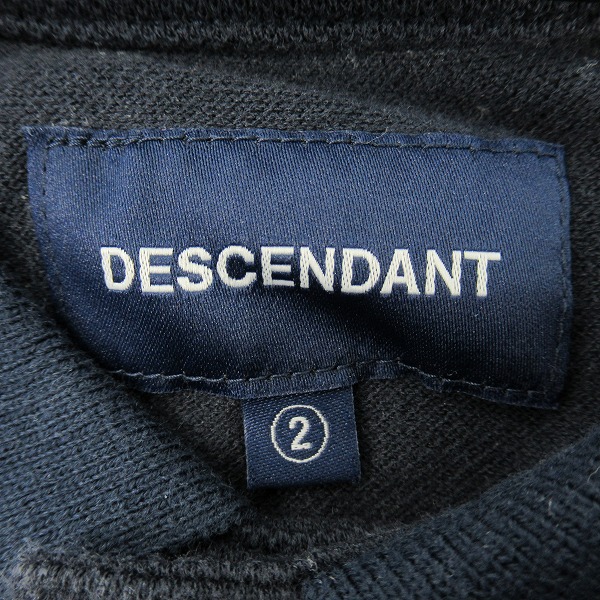 実際に弊社で買取させて頂いたDESCENDANT/ディセンダント クジラロゴ刺繍 半袖ポロシャツ 2の画像 2枚目