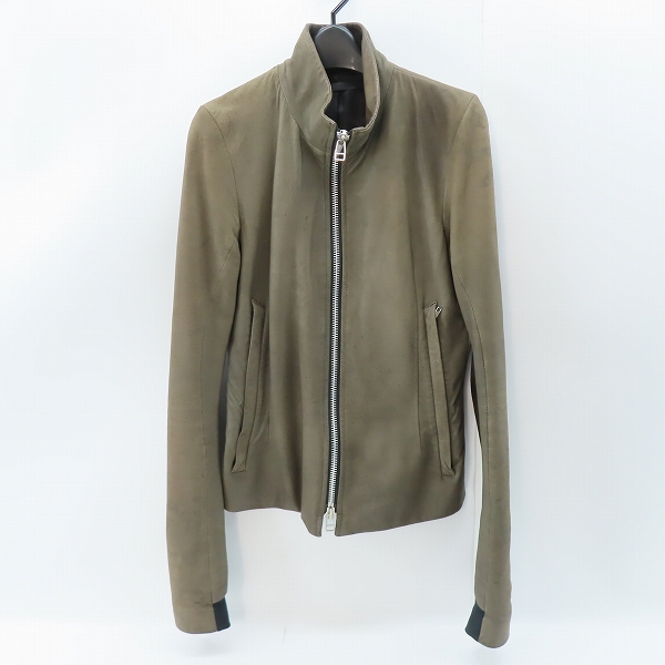 実際に弊社で買取させて頂いたEKAM/エカム 豚革/ピッグレザー レザーライダースジャケット S