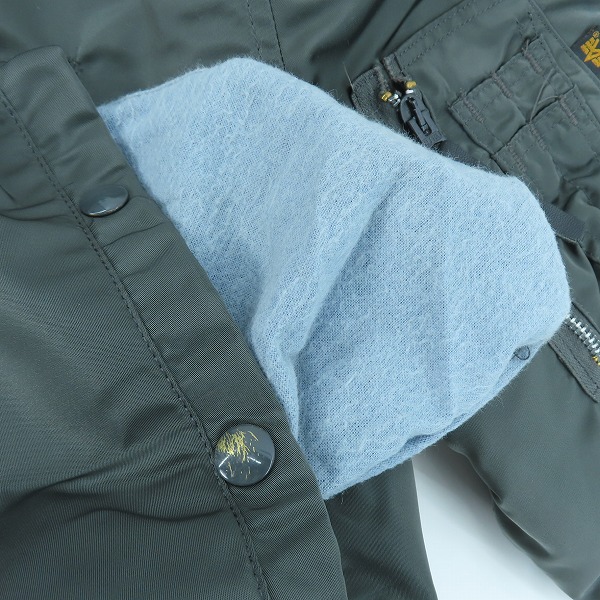 実際に弊社で買取させて頂いたALPHA INDUSTRIES/アルファインダストリーズ N-3B フライトジャケット 1615-573-8335 /Mの画像 7枚目