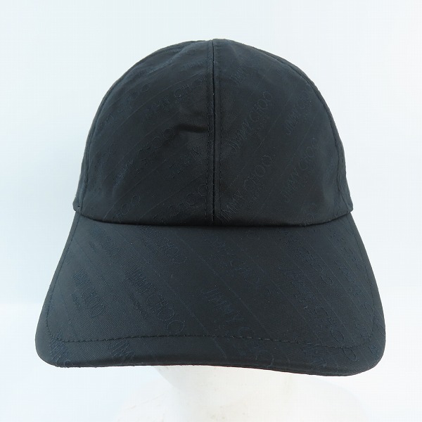 実際に弊社で買取させて頂いた【JPタグ】JIMMY CHOO/ジミーチュウ ロゴ刺繍総柄 キャップ の画像 1枚目