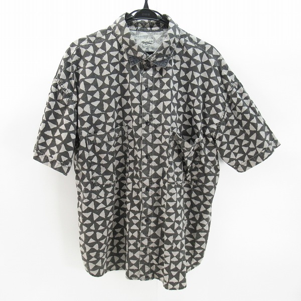 実際に弊社で買取させて頂いたTENDERLOIN/テンダーロイン 19SS T-SLUB トライアングル柄コットンスラブシャツ/M