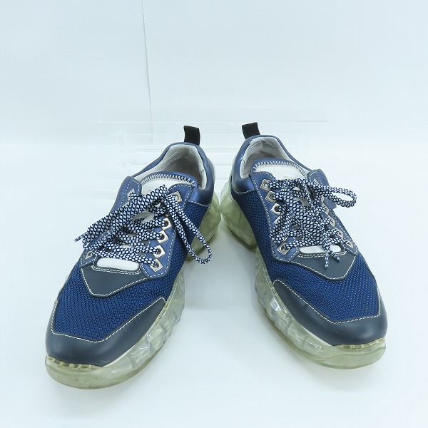 実際に弊社で買取させて頂いたJIMMY CHOO/ジミーチュウ DIAMOND/ダイヤモンド クリアソール スニーカー ブルー/41