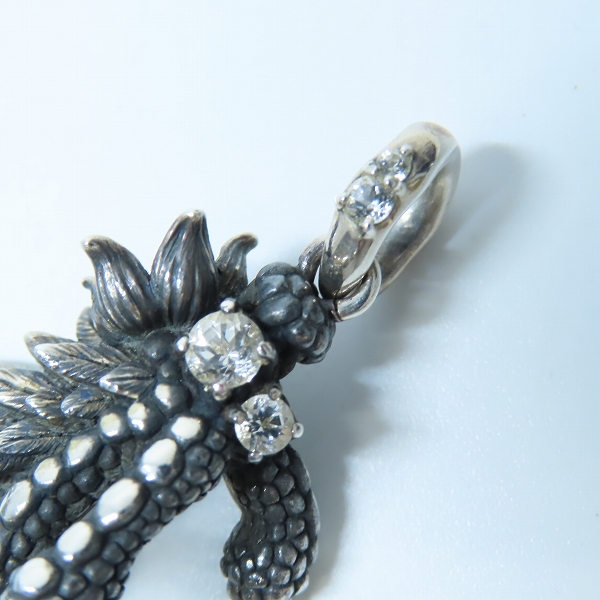 実際に弊社で買取させて頂いた【ギャラ付き】Bloody Mary/ブラッディマリー ナイトレイブン ペンダント w/ホワイトトパーズの画像 6枚目