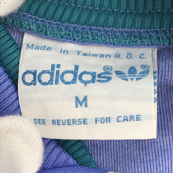 実際に弊社で買取させて頂いたadidas/アディダス ヴィンテージ 台湾製 トラックジャケット /Mの画像 2枚目