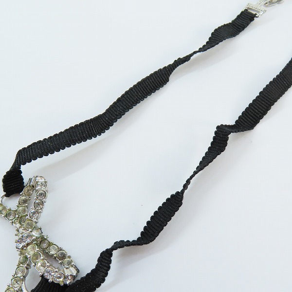 実際に弊社で買取させて頂いたChristian Dior/クリスチャンディオール リボン/ロゴ チョーカーネックレス の画像 5枚目