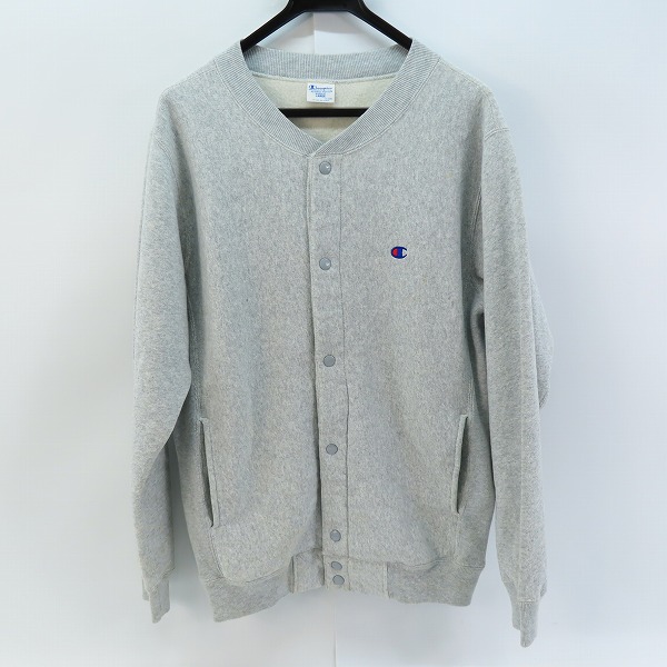 実際に弊社で買取させて頂いたChampion×BEAMS/チャンピオン ビームス 別注 REVERSE WEAVE スナップジャケット グレー C8-J026/L