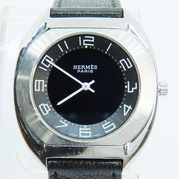 実際に弊社で買取させて頂いたHERMES/エルメス エスパス デジタル 腕時計 クォーツ QZ ES1.710【動作未確認】
