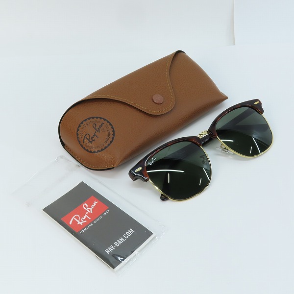 実際に弊社で買取させて頂いたRay-Ban/レイバン CLUB MASTER/クラブマスター サングラス/アイウェア RB3016F W0366の画像 8枚目