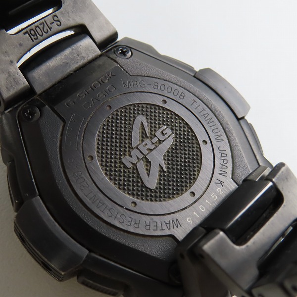 実際に弊社で買取させて頂いたG-SHOCK/Gショック MR-G クロノグラフ 電波ソーラー チタン MRG-8000B-1AJFの画像 4枚目