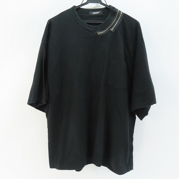 実際に弊社で買取させて頂いたUNDERCOVER/アンダーカバー 23SS 衿2連ZIP半袖 PKTEE/ポケット Tシャツ ブラック UC1C4801/2