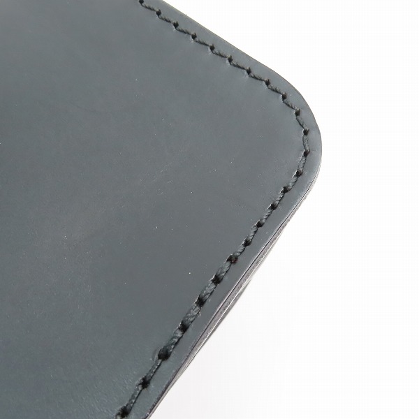 実際に弊社で買取させて頂いたHERZ/ヘルツ 50周年/50th記念 レザー ショルダーバッグ/ベルトポーチ ブラックの画像 6枚目