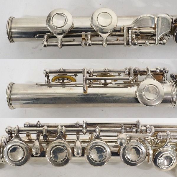 実際に弊社で買取させて頂いたYAMAHA/ヤマハ YFL211S/YFL-211S フルート 頭部管 SILVER刻印有り Eメカ付 ハードケース付の画像 4枚目
