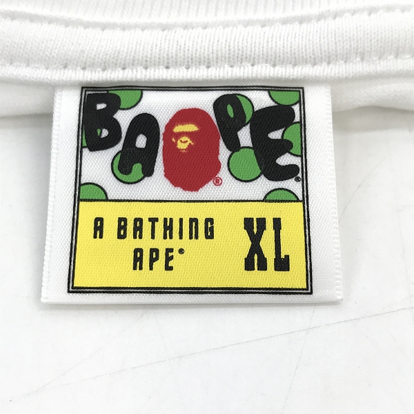 実際に弊社で買取させて頂いたA BATHING APE/アベイシングエイプ 90～00’s サルフェイスプリント 半袖Tシャツ XLの画像 2枚目