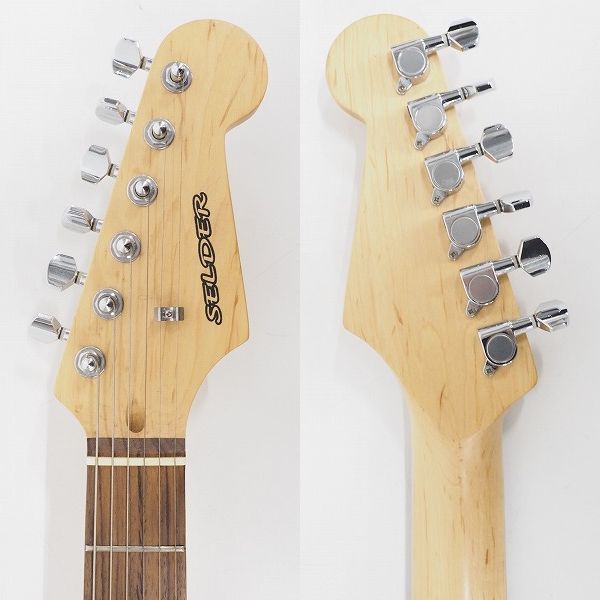 実際に弊社で買取させて頂いた★SELDER/セルダー ストラトキャスターType エレキギター ギグケース付の画像 2枚目