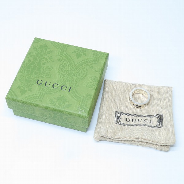 実際に弊社で買取させて頂いたGUCCI×adidas/グッチ×アディダス エングレービングリング 14 /13号の画像 9枚目