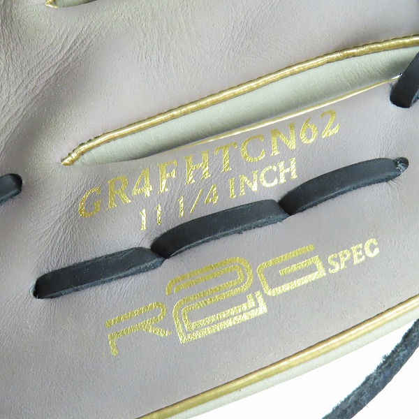 実際に弊社で買取させて頂いたRawlings/ローリングス HYPER TECK/ハイパーテック DUALPALM R2G 軟式 内野手 右投げ用 グローブ GR4FHTCN62 の画像 6枚目