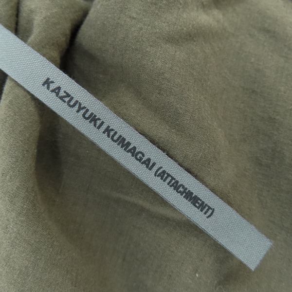 実際に弊社で買取させて頂いたKAZUYUKI KUMAGAI ATTACHMENT/カズユキクガマイ アタッチメント ラップ カーディガン/1の画像 2枚目