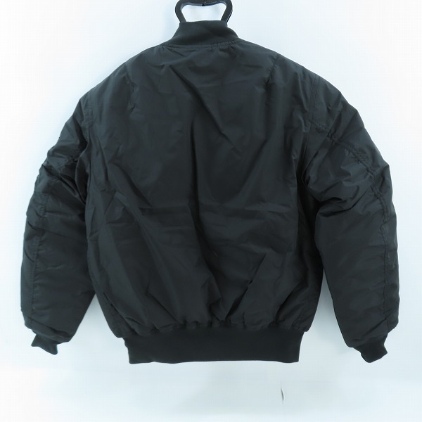 実際に弊社で買取させて頂いた【未使用】Schott/ショット リバーシブル MA-1 フライトジャケット ブラック 3192073/Mの画像 1枚目