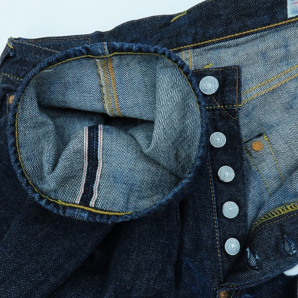 実際に弊社で買取させて頂いたEVISU/エヴィス Lot.2000 No.1 SPECIAL カモメペイント デニムパンツ/34×35の画像 4枚目