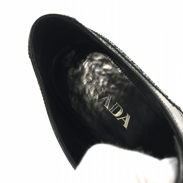 実際に弊社で買取させて頂いたPRADA/プラダ ウイングチップ エアソール レザー シューズ 2EE 098/8の画像 4枚目