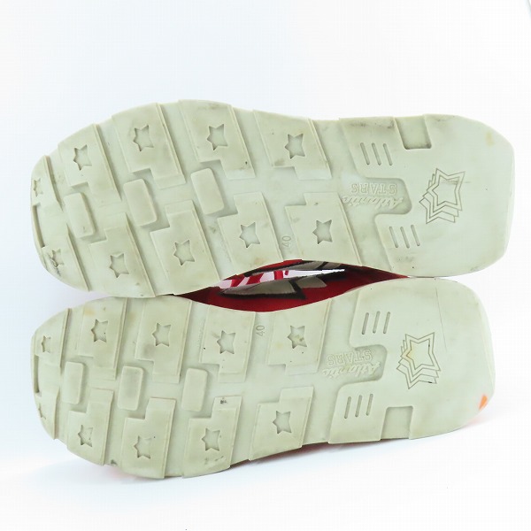 実際に弊社で買取させて頂いたATLANTIC STARS/アトランティックスターズ ANTARES/アンタレス レッド スニーカー/40の画像 2枚目