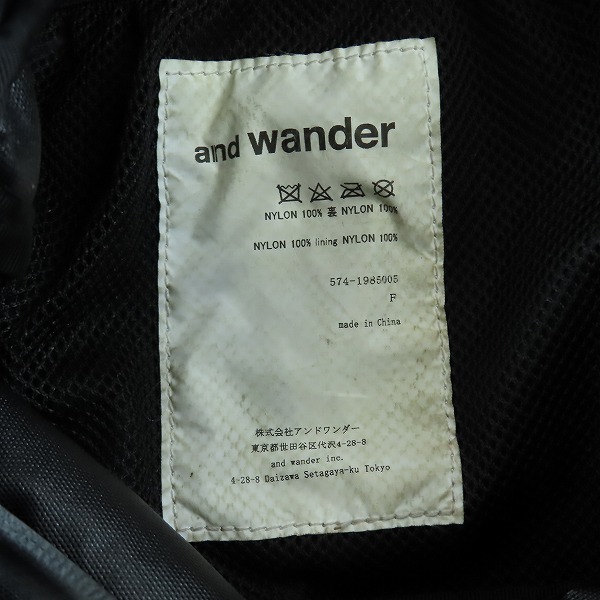 実際に弊社で買取させて頂いたand wander/アンドワンダー heather 2way totebag/ヘザー 2ウェイ ショルダーバッグ/リュックサックの画像 4枚目