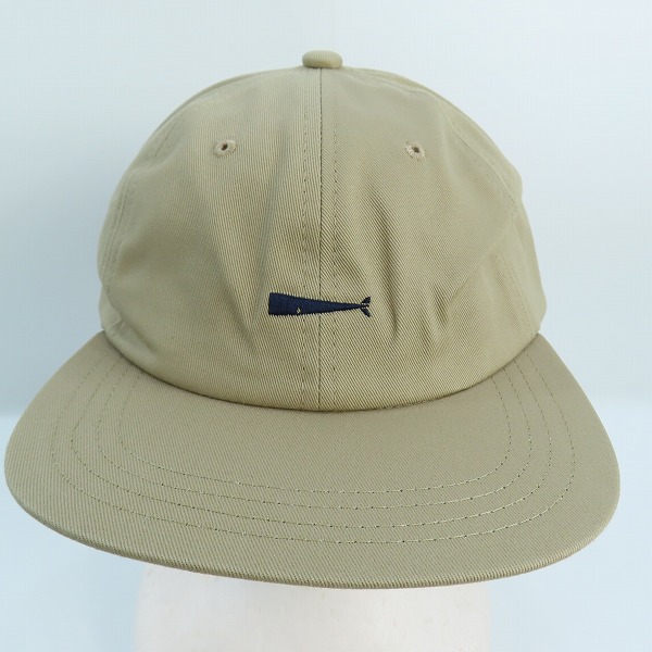 実際に弊社で買取させて頂いたDESCENDANT/ディセンダント 20AW CACHALOT MIAMI CAP BEIGE/F クジラロゴ刺繍キャップ/Fの画像 1枚目