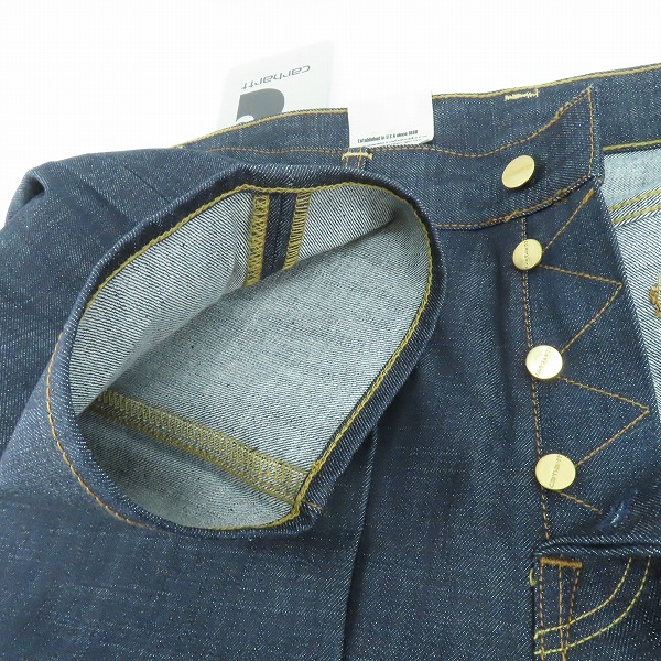 実際に弊社で買取させて頂いた【未使用】Carhartt/カーハート klondike pant/クロンダイク デニムパンツ 36×32の画像 5枚目