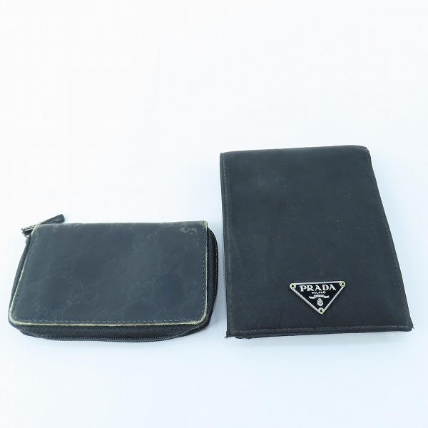 実際に弊社で買取させて頂いたPRADA/プラダ GUCCI/グッチ  二つ折り財布/ウォレット 小銭入れ/コインケース 2点セット