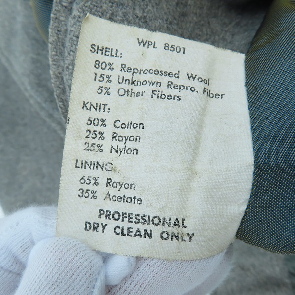 実際に弊社で買取させて頂いた【難有り】50年代 カークラブコート/ファラオジャケット/ヴィンテージの画像 2枚目