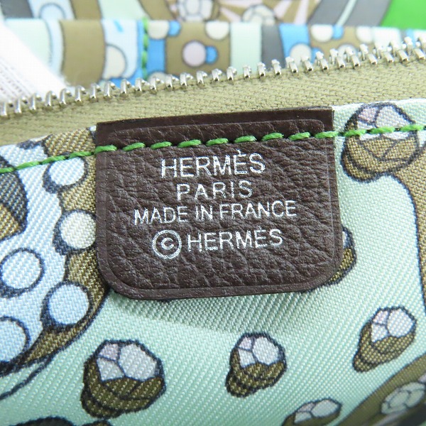実際に弊社で買取させて頂いたHERMES/エルメス アザップロング シルクイン 長財布 W刻印の画像 4枚目