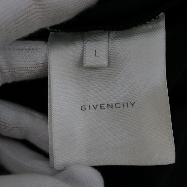 実際に弊社で買取させて頂いた【JPタグ】GIVENCHY/ジバンシィ 23SS COLLEGE EMBROIDERED LOGO TEE カレッジ ロゴ Tシャツ BM71CW3Y6B Lの画像 3枚目