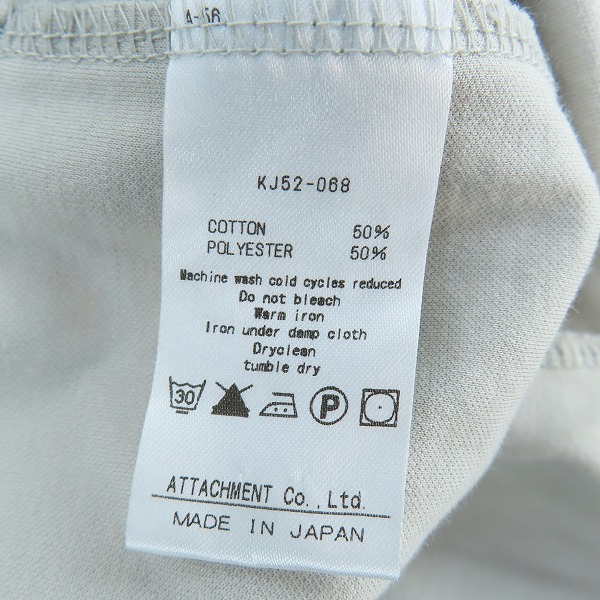 実際に弊社で買取させて頂いたKAZUYUKI KUMAGAI ATTACHMENT/アタッチメント クールマックスモクロディスウェード タートルネックL/S  KJ52-068/1の画像 4枚目