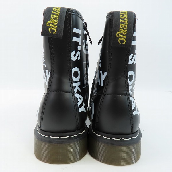 実際に弊社で買取させて頂いたHYSTERIC GLAMOUR/ヒステリックグラマー 8ホール サイドジップ レザーブーツ/27の画像 1枚目