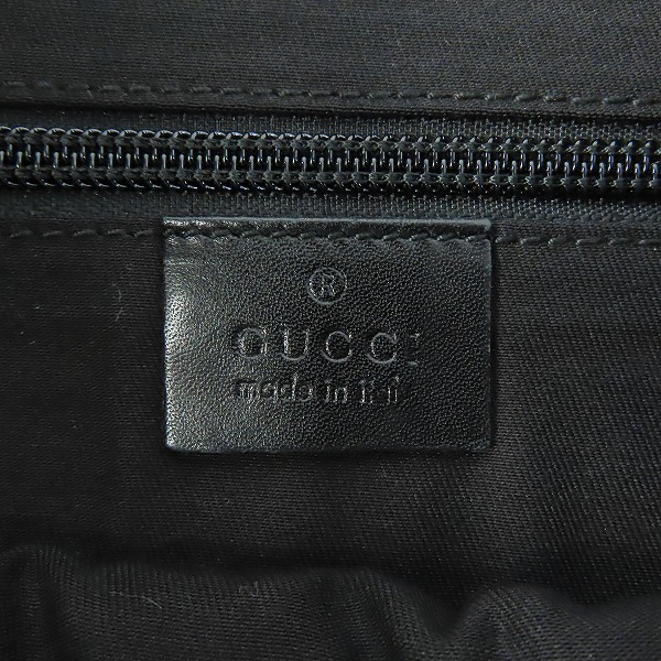 実際に弊社で買取させて頂いたGUCCI/グッチ GG キャンバス パンチング ショルダーバッグ ブラックの画像 5枚目