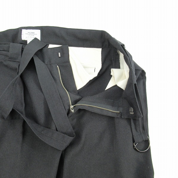 実際に弊社で買取させて頂いたTHE CRIMIE/クライミー DYLAN RELAX W SUIT ジャケット/パンツ セットアップ ブラック/Lの画像 5枚目