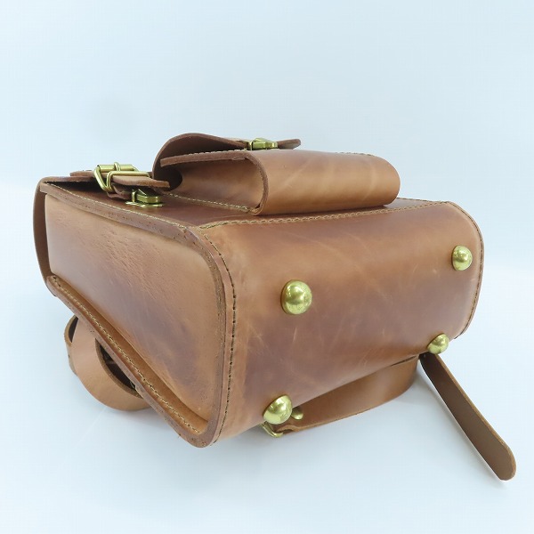 実際に弊社で買取させて頂いた HERZ/ヘルツ パルガミニリュック レザー ブラウン系の画像 2枚目