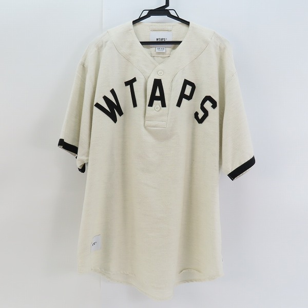 実際に弊社で買取させて頂いたWTAPS/ダブルタップス 22SS LEAGUE SS COTTON FLANNEL ベースボール プルシャツ 221TQDT-SHM06 02
