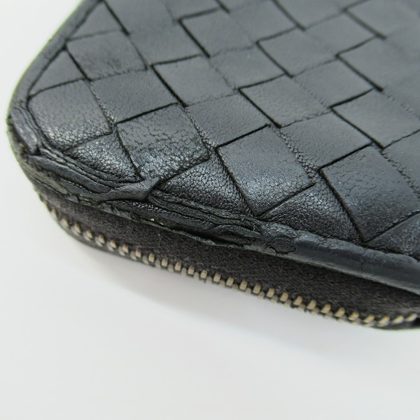 実際に弊社で買取させて頂いたBOTTEGA VENETA/ボッテガヴェネタ イントレチャート L字ファスナーコインケースの画像 7枚目