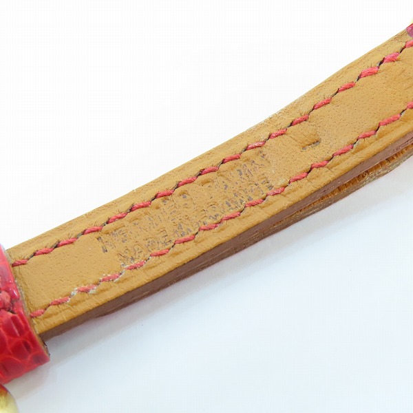 実際に弊社で買取させて頂いたHERMES/エルメス 猫用 首輪 リザード の画像 5枚目