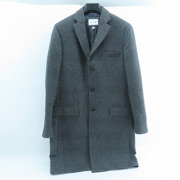実際に弊社で買取させて頂いたLACOSTE/ラコステ グレンチェックチェスターコート BH8419/M
