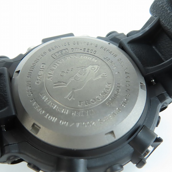 実際に弊社で買取させて頂いたG-SHOCK/Gショック FROGMAN MEN IN BLACK 2 フロッグマン DW-8200BM-1T【動作未確認】の画像 3枚目