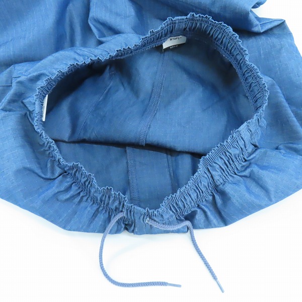 実際に弊社で買取させて頂いたWTAPS/ダブルタップス SEAGULL03/シーガル トラウザーズ リップストップ デニムパンツ 221WVDT-PTM03/02の画像 5枚目